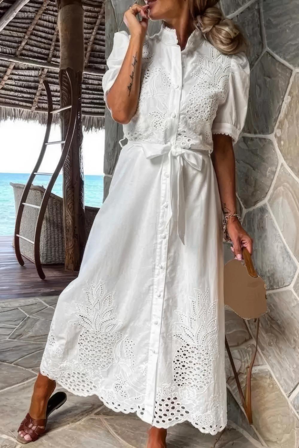 Robe Chemise Dentelle