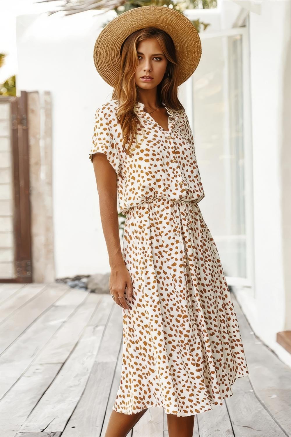 Robe Chemise Droite Fluide