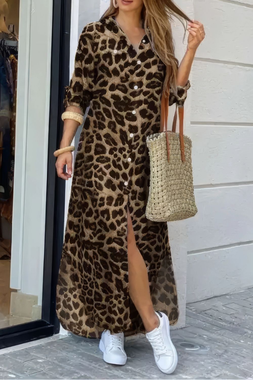 Robe Chemise Léopard​