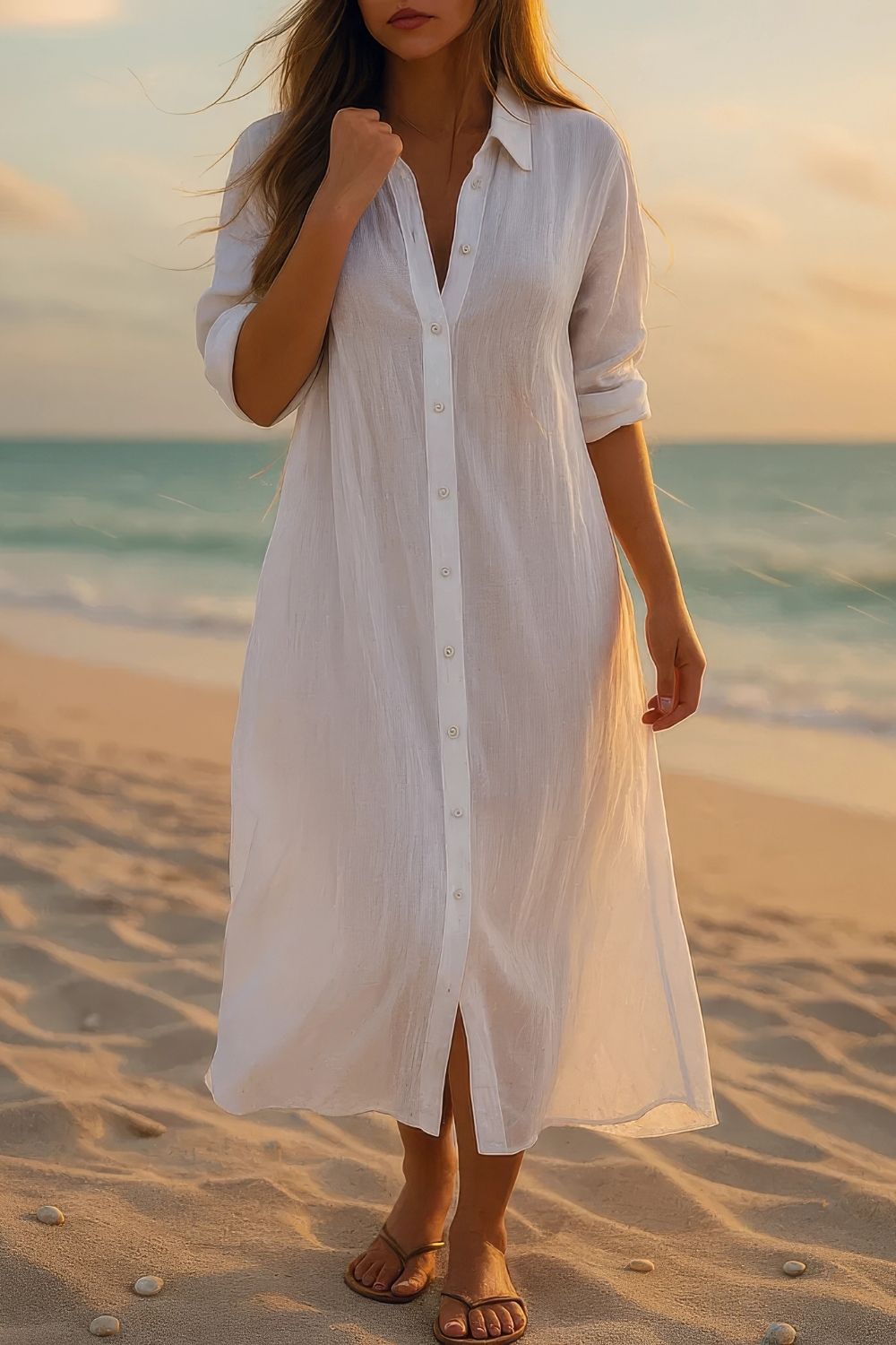 Robe Chemise Longue Grande Taille