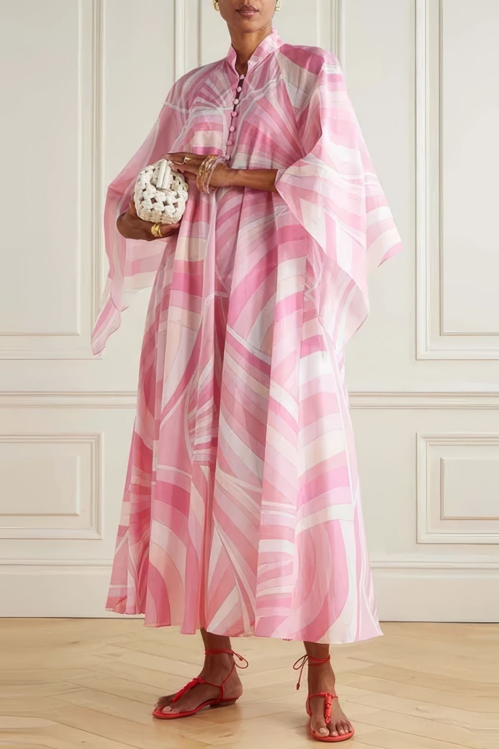 Robe Chemise Longue Rose