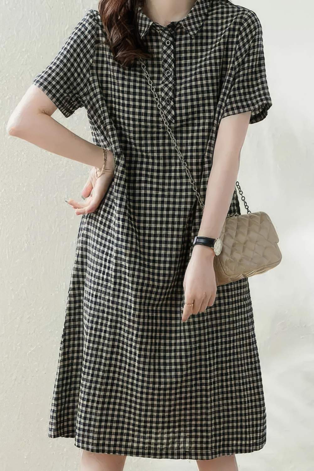 Robe Chemise Petits Carreaux