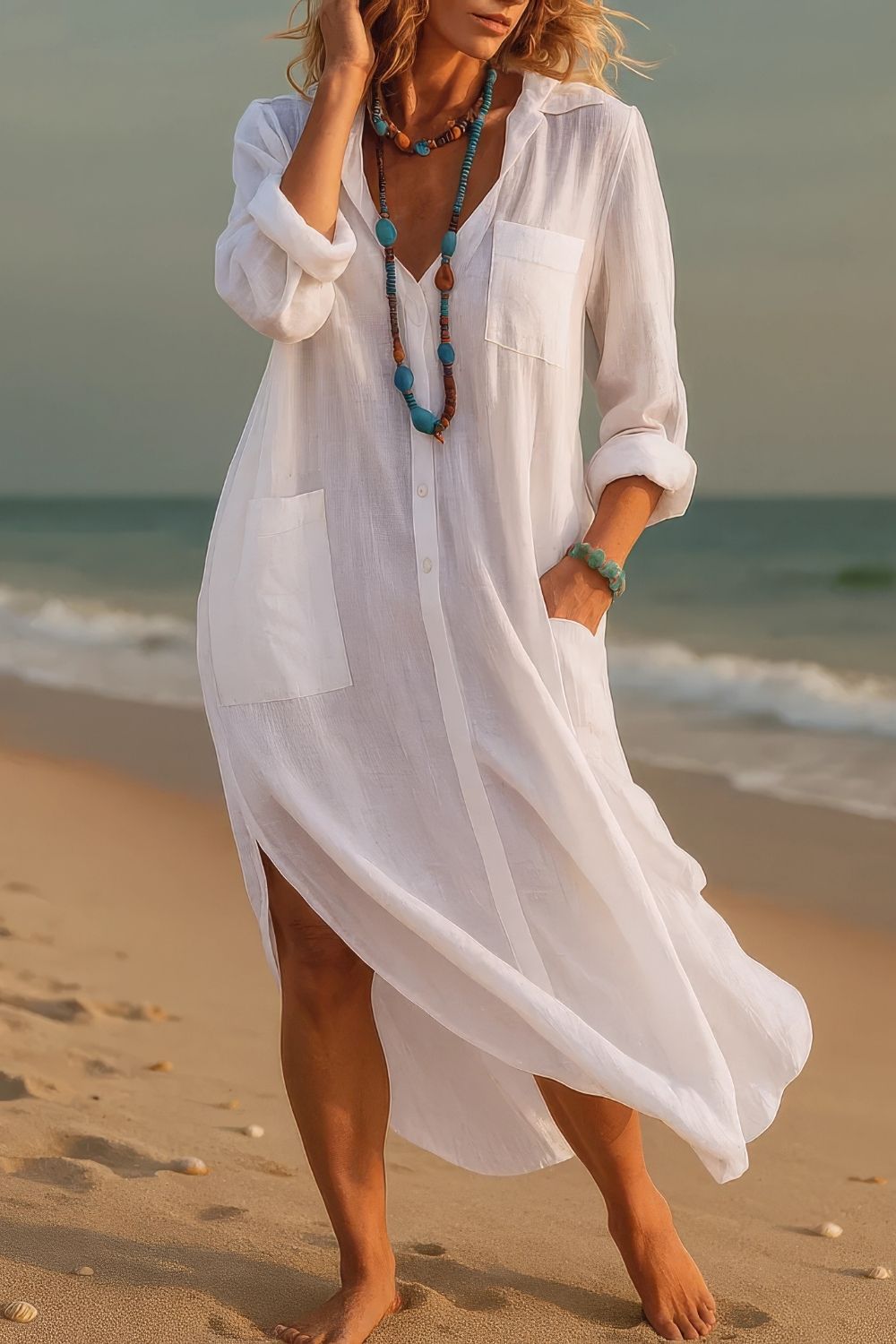 Robe Chemise Plage